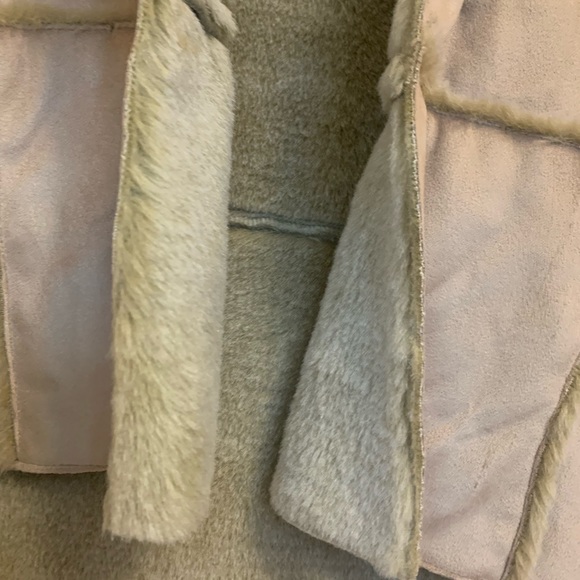 Barrage Authentic Faux Fur Shearling Vest Tan Beige Size Large - Picture 9 of 15